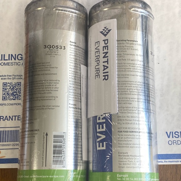ONE Everpure Pentair New Sealed 2H-L Replacement Filter EV9634-26 - Picture 8 of 9